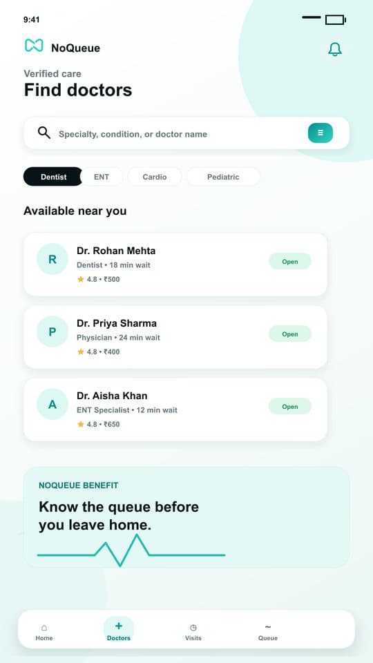 NoQueue screen 2